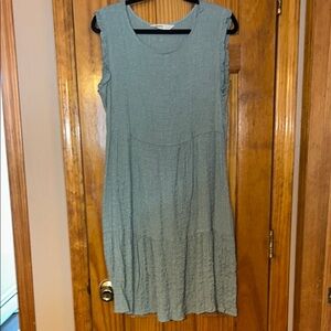 Sonoma Light Blue/green Textured Dress